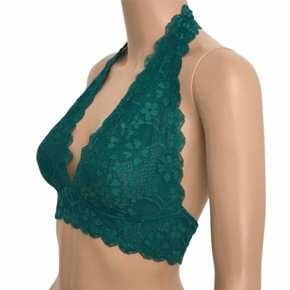 Free People Galloon Lace V-neck Halter Bralette - Picture 4 of 11